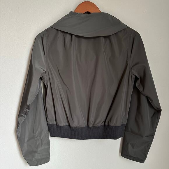 Simply Vera Nylon Utility Bomber Jacket Army Green Retro Y2K Streetwear Small - Picture 5 of 10